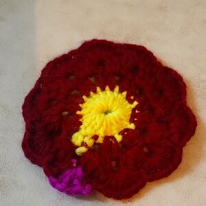 Handmade Crochet Flower Applique